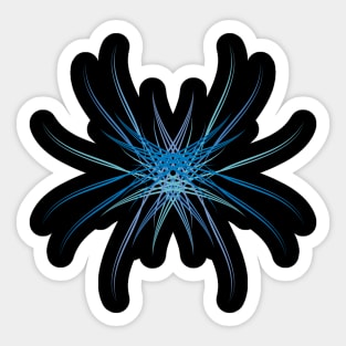 Blue spider futuristic Sticker